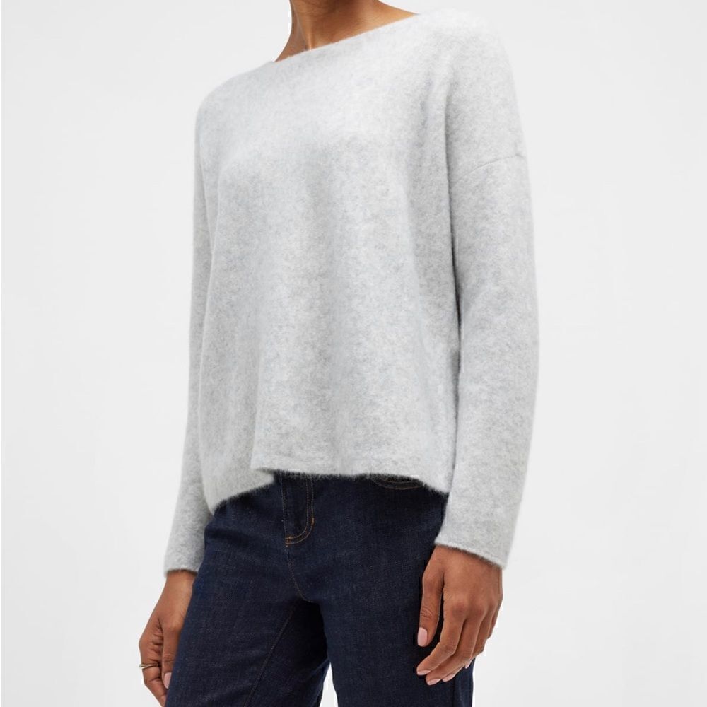 Old Navy Lightweight Grey Boat Neck Sweater